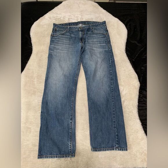 Silvertab Levi’s Mens Blue Slim Straight Denim Jeans Size 38x32 Cotton Pants‎ - Picture 1 of 9